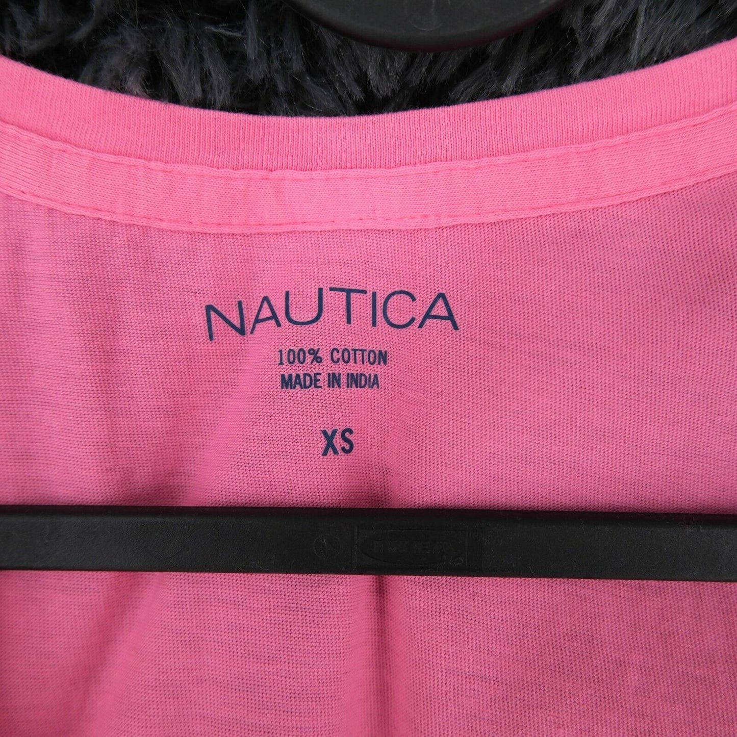 NAUTICA Pink Scoop Neck T Shirt Top Size XS