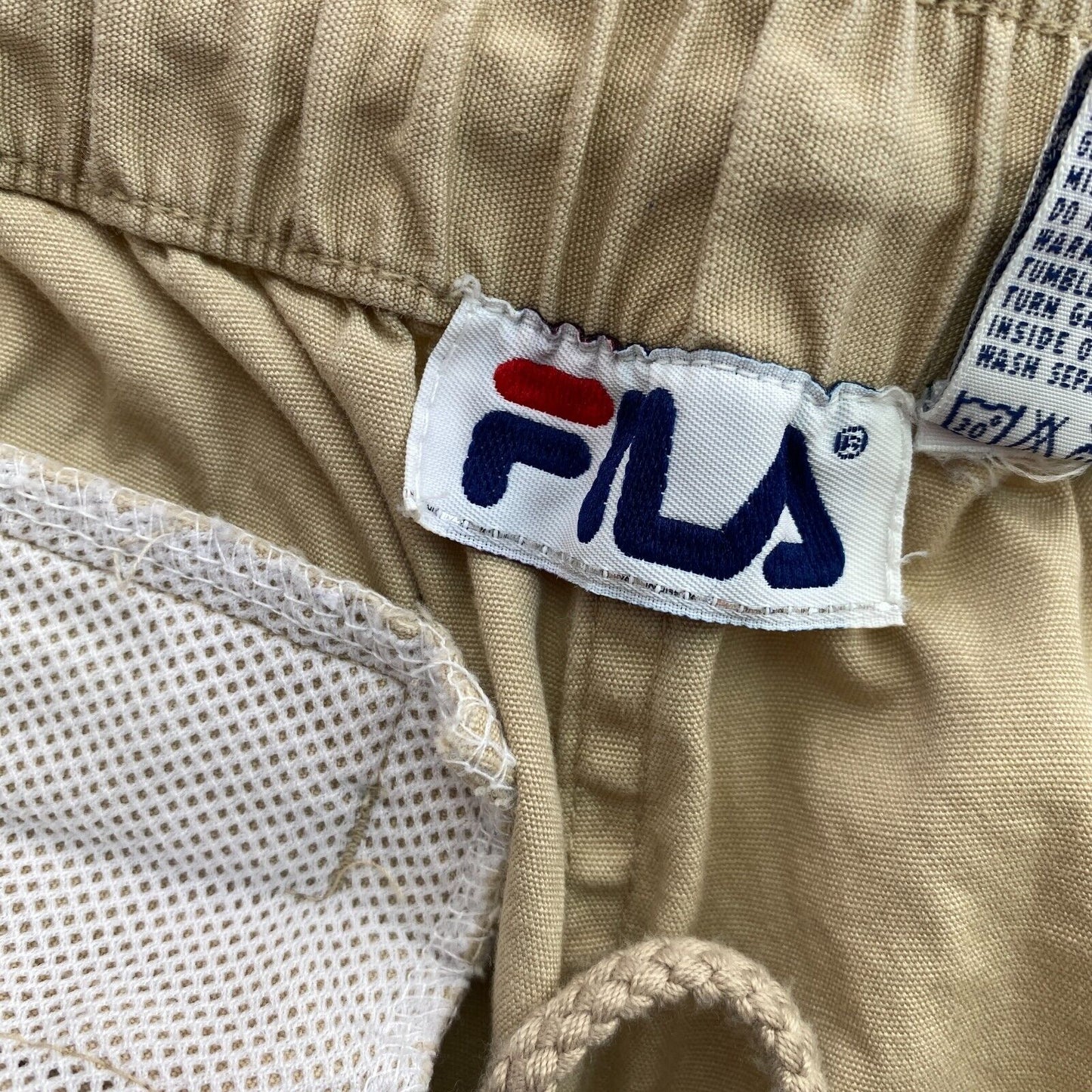 FILA Beige Swimwear Swimming Trunks Shorts Size XL