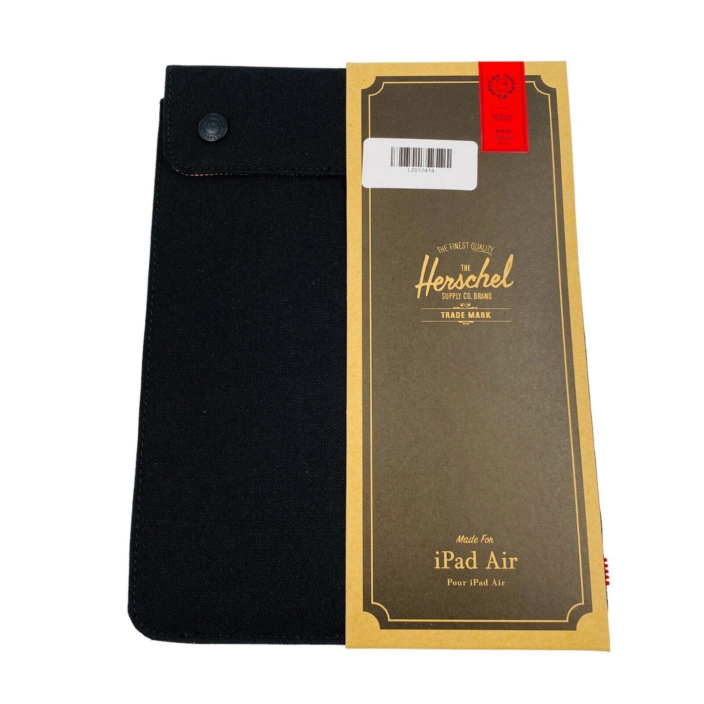 HERSCHEL SUPPLY CO. Black Tablet Documents Case Bag Size 10.5 In. x 6 In.