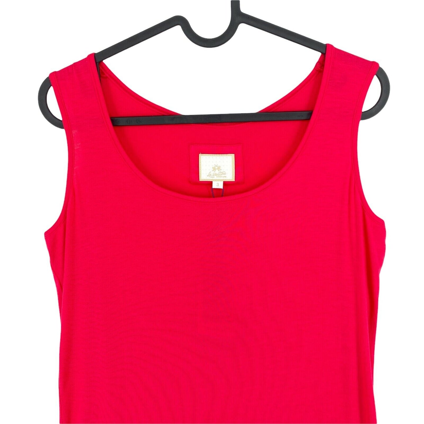 LA MARTINA Rotes Rundhals Tank Top T-Shirt Größe 3/M