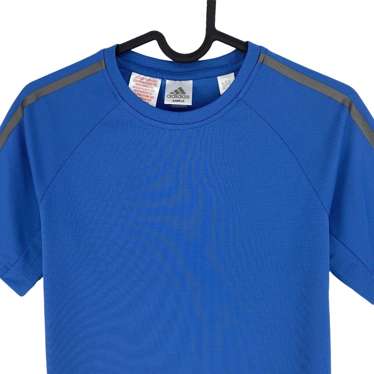 Adidas Climacool Youth Boys Blue Crew Neck T Shirt Size 11 - 12 Years