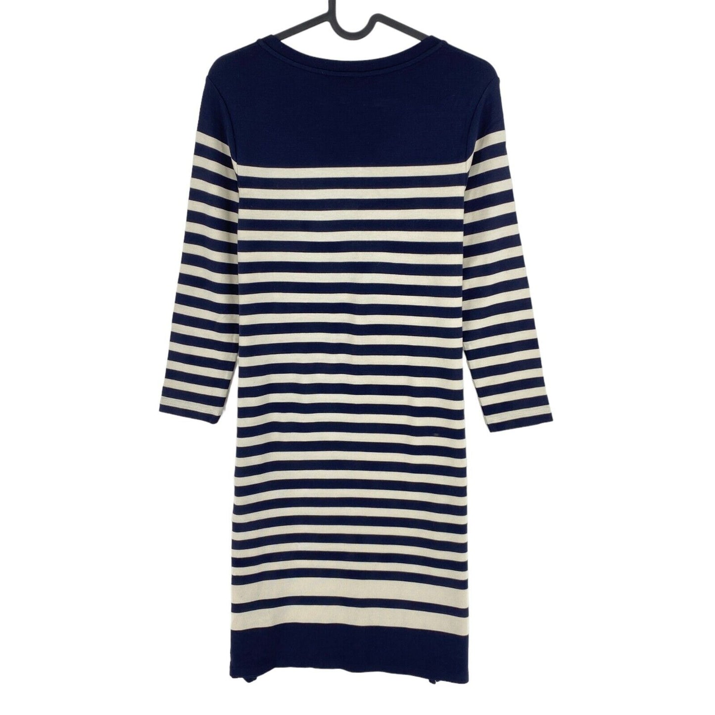 GANT Navy Blue Striped Crew Neck Long Sleeves Dress Size XS