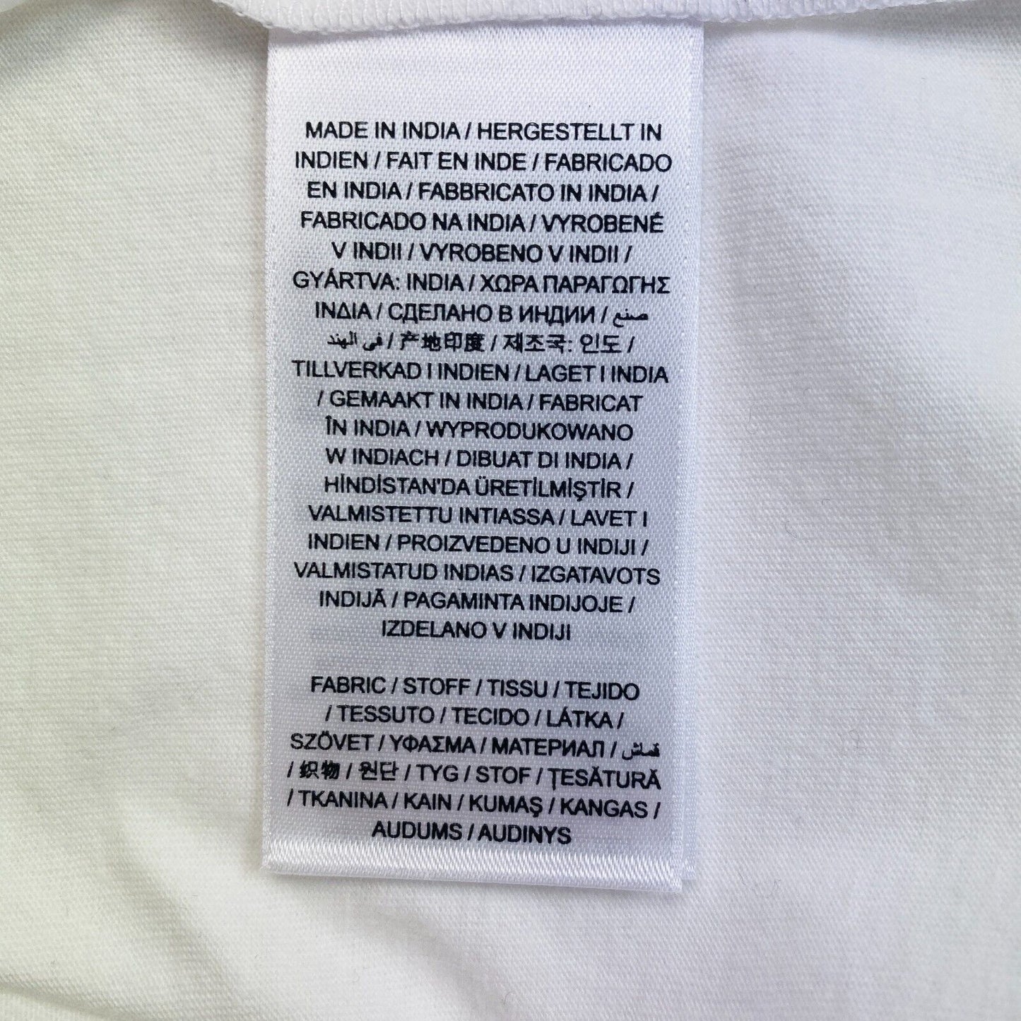 GANT T-shirt à col rond avec logo blanc Taille L