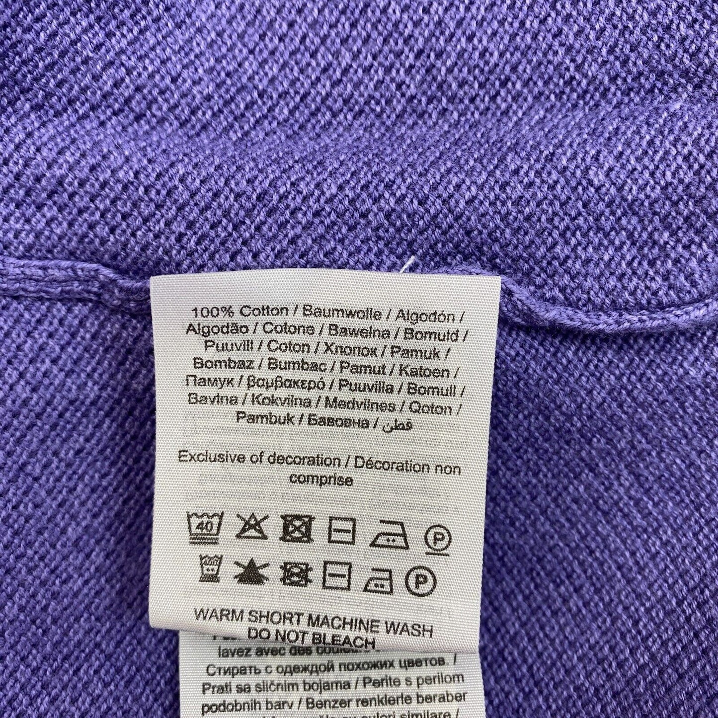 JACK&amp;JONES Pull à col rond en tricot violet Taille M