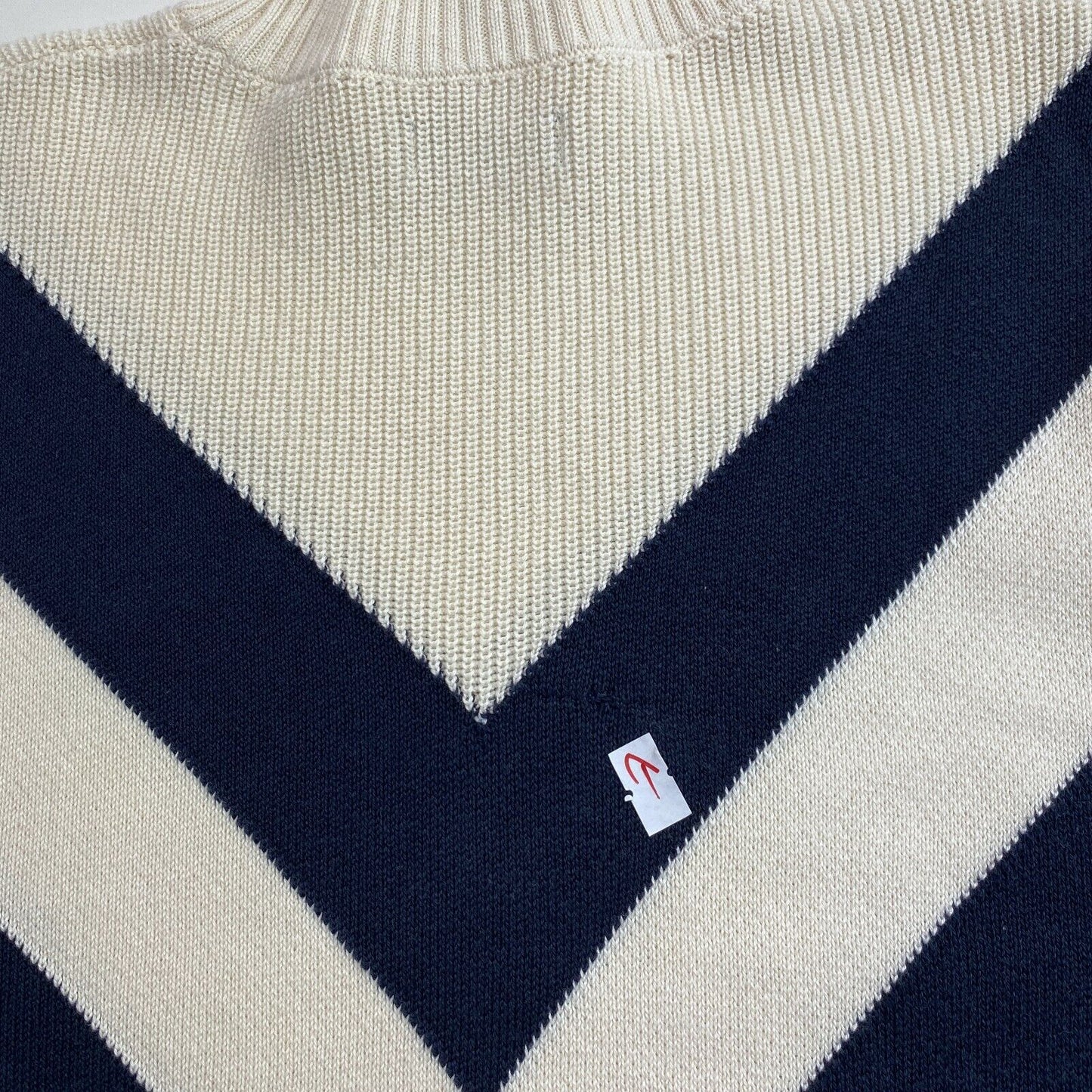 GANT Beige Cotton High Neck Jumper Sweater Size XS