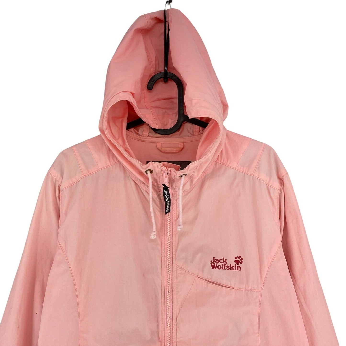 Jack Wolfskin Pink 100% Cotton Hooded Jacket Size M