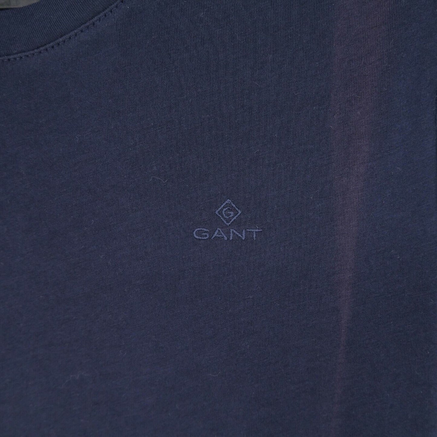 GANT T-shirt à col rond avec logo bleu marine taille S