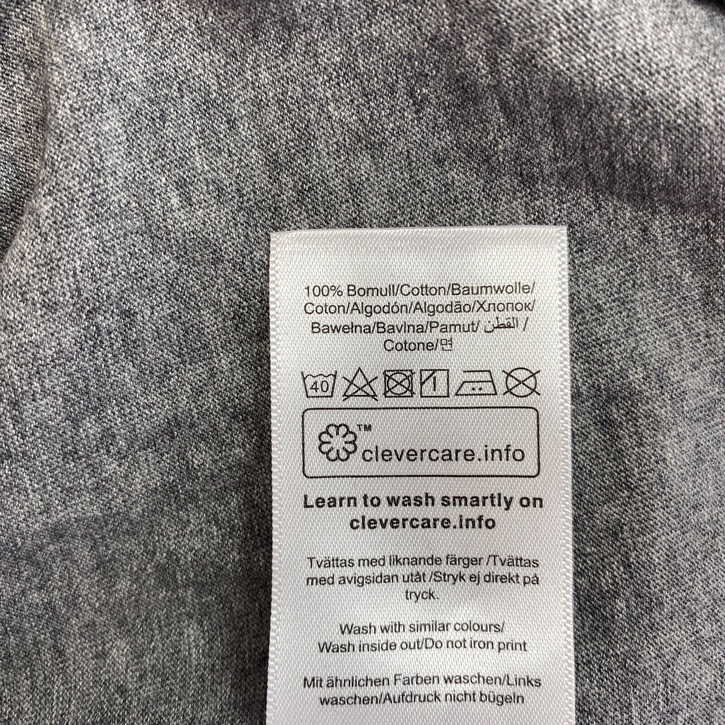 Peak Performance Grey Crew Neck T Shirt Size L