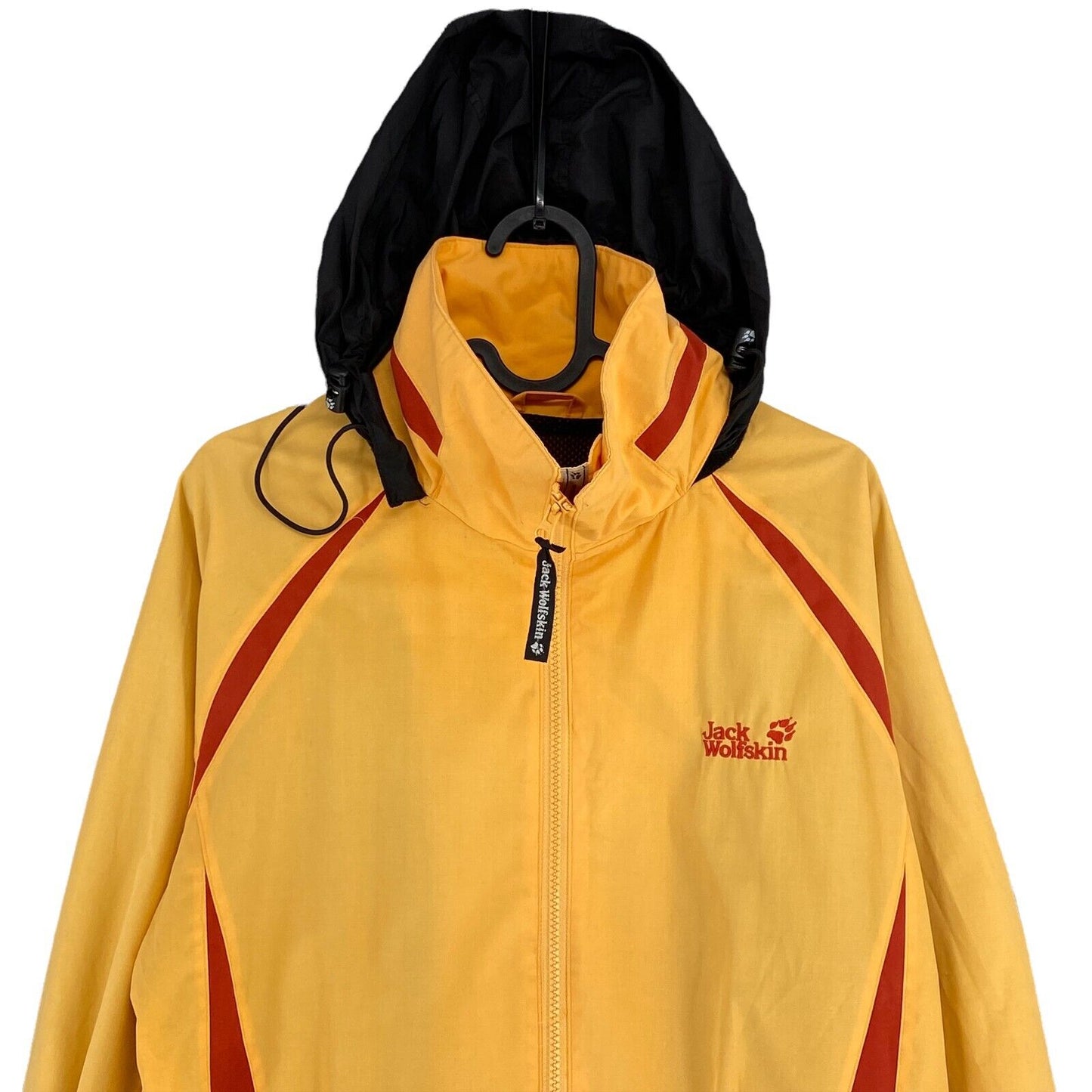 Jack Wolfskin Yellow Orange Cotton Blend Hooded Jacket Size XS