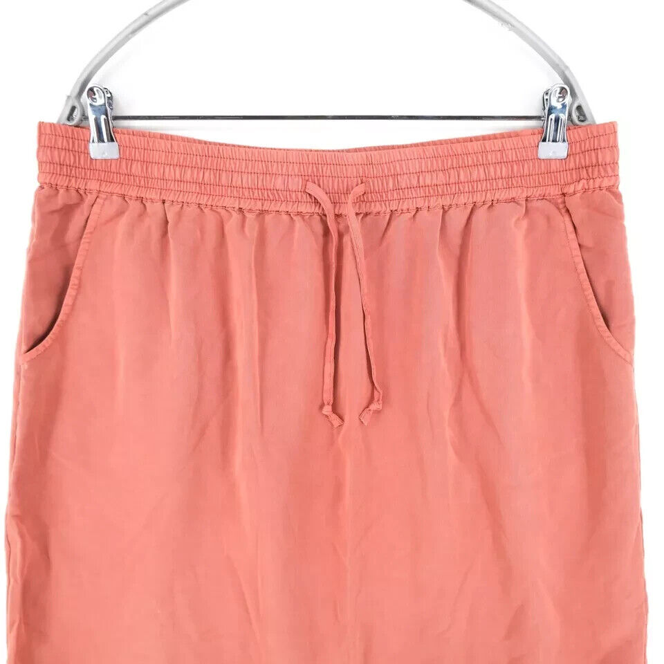 MONTEGO Pink Elastic Waist Drawstrings Skirt Size EU 40