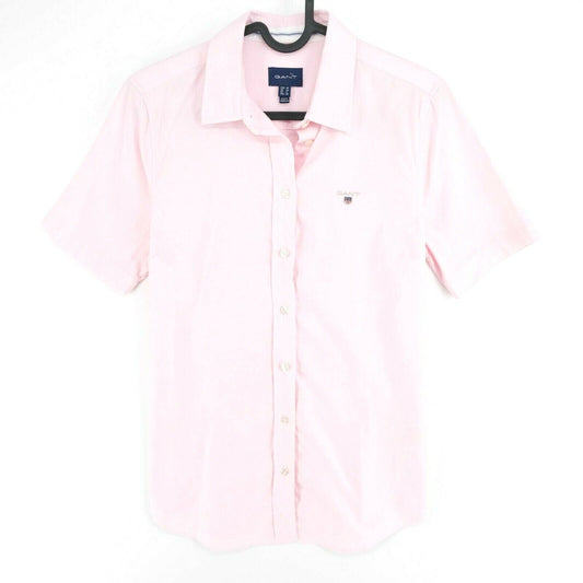 GANT Pink Logo Short Sleeves Shirt Size EU 36 UK 10 US 6