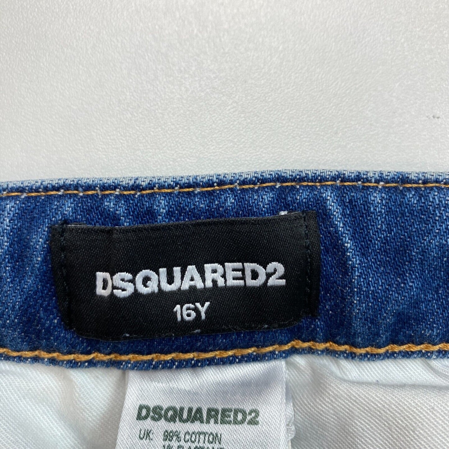 Dsquared2 Blue Cool Guy  Slim Fit Distressed Jeans Size Boys 16 Years W30 L30