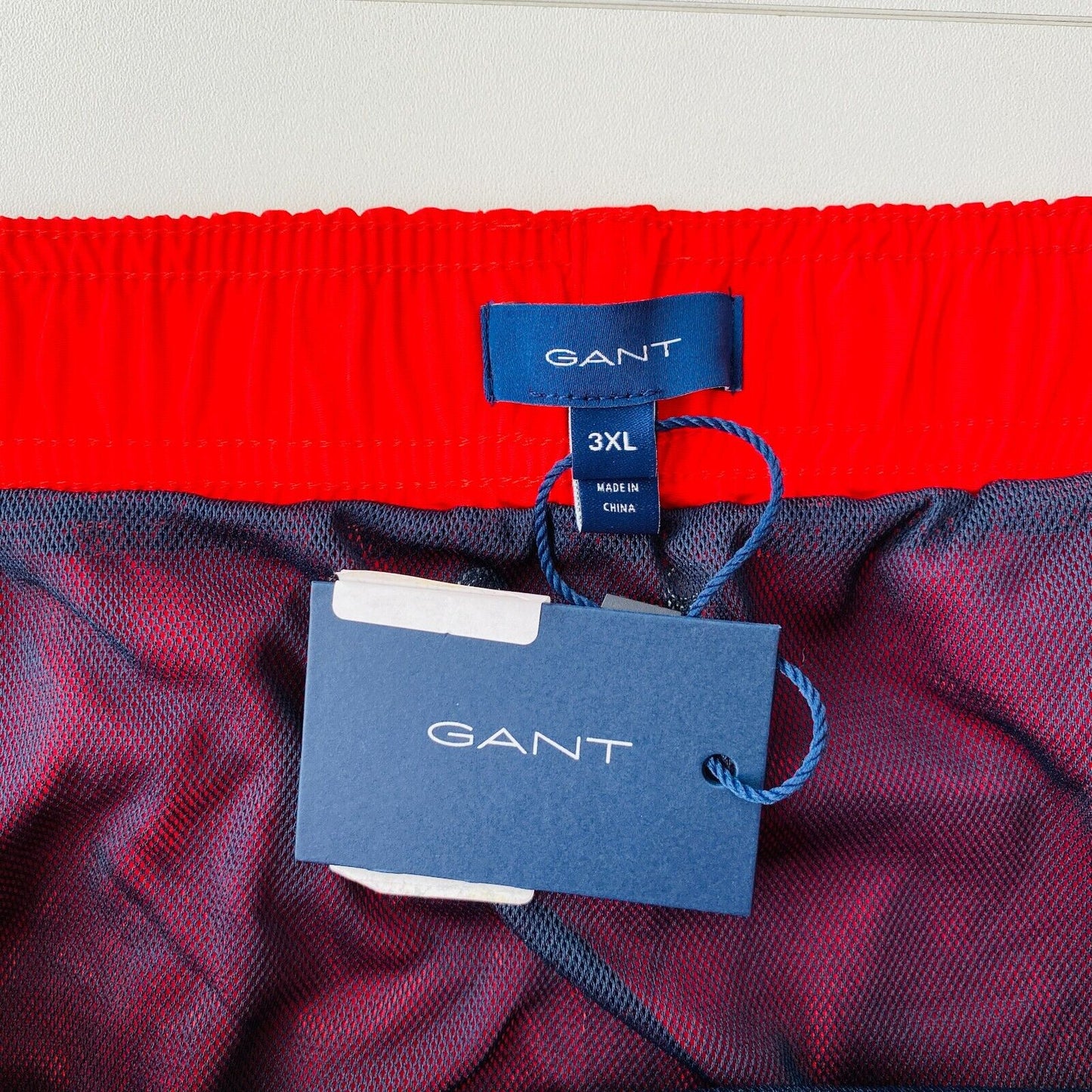 GANT Mens Beachwear Red Regular Fit Swimwear Swimming Shorts Size 3XL XXXL