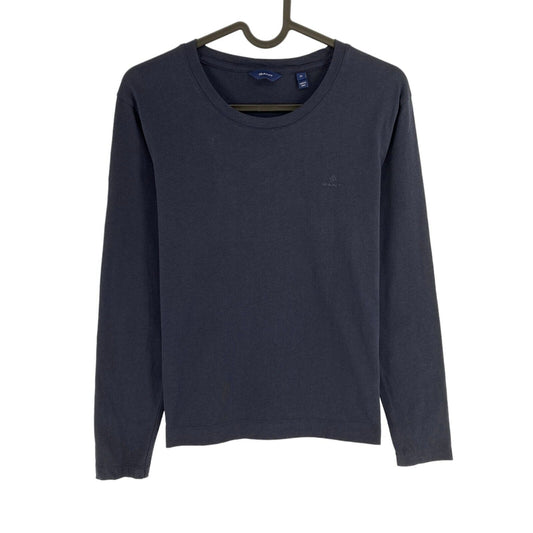 GANT Navy Blue Original Long Sleeves Crew Neck T Shirt Size M