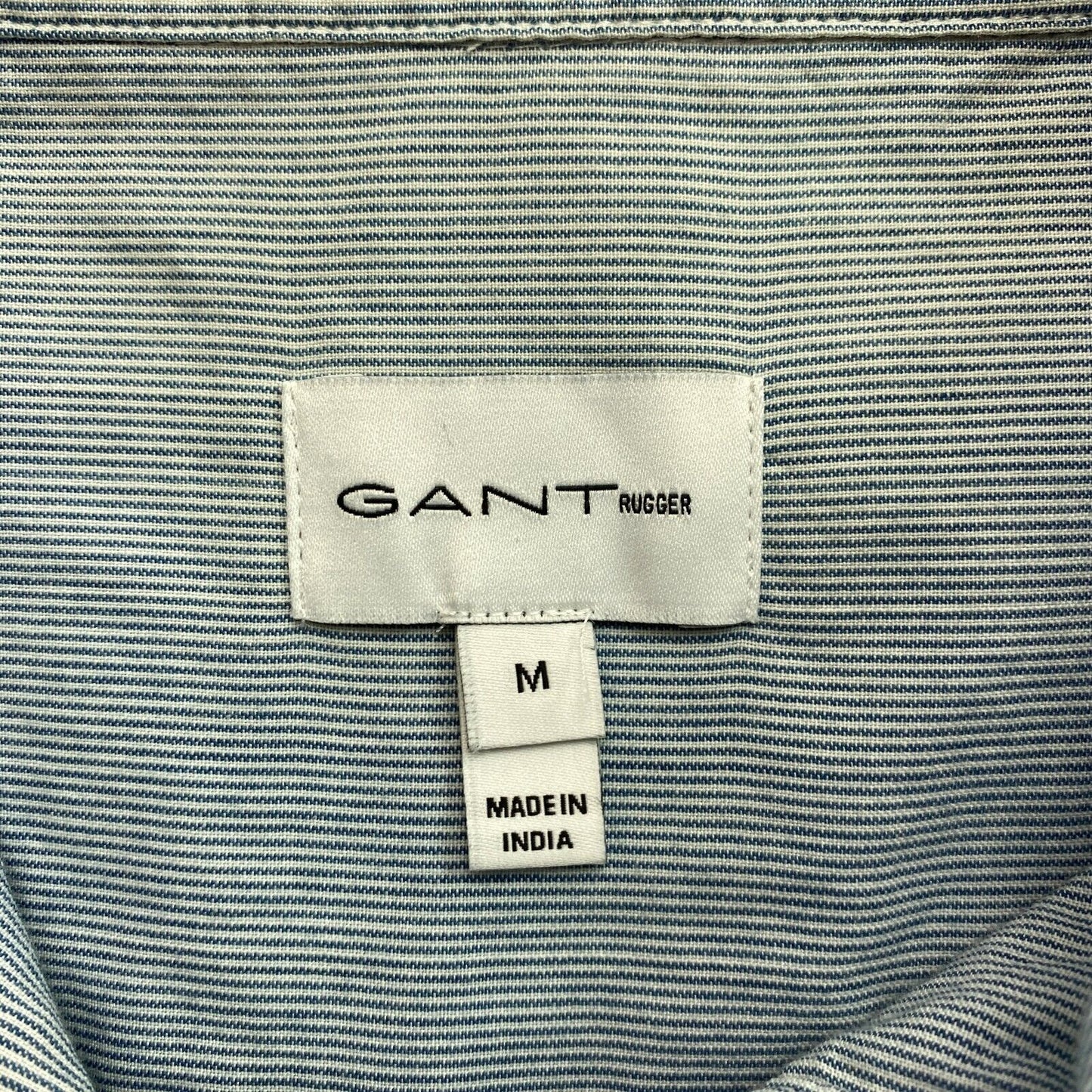 GANT Rugger Blue Striped Layered Shirt Size M