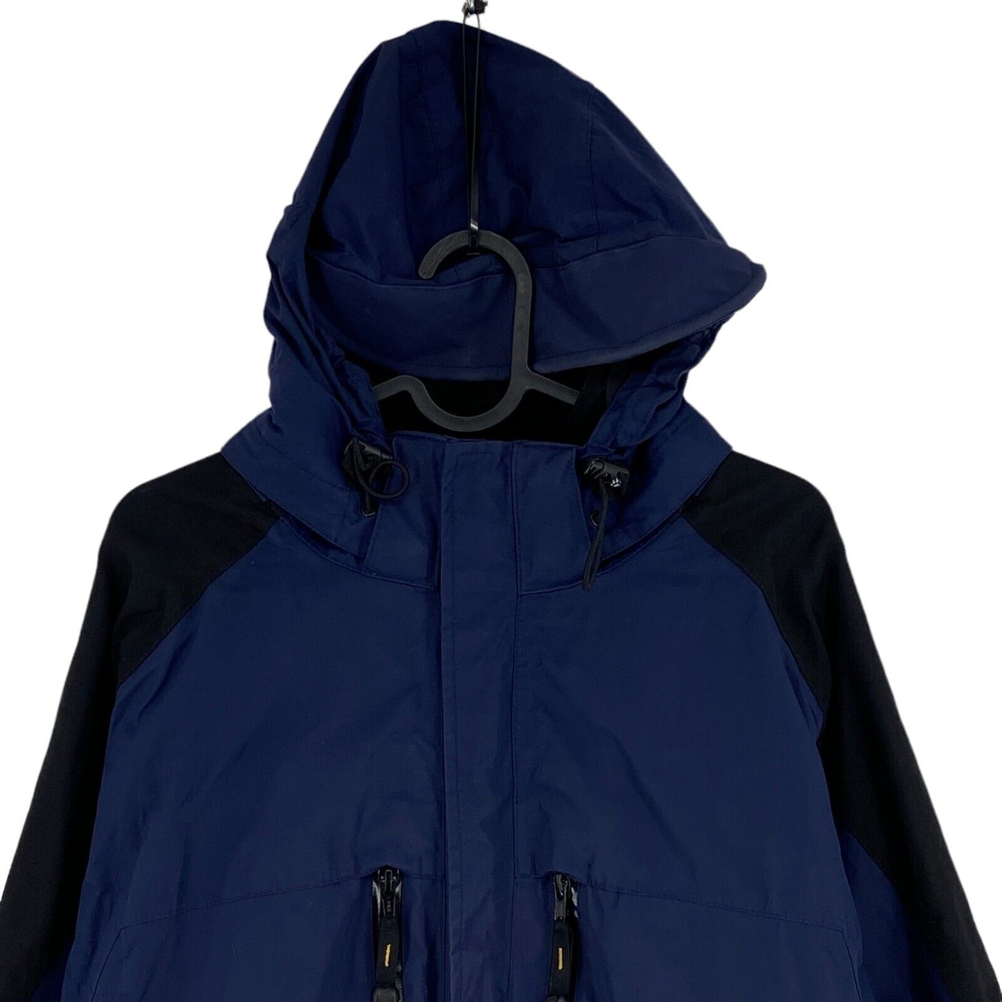 Jack Wolfskin Texapore Navy Blue Hooded Parka Jacket Coat Size L