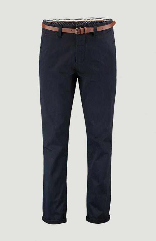 RRP €89 O'NEILL Chino Pants Trousers With Belt Dark Blue Size W28