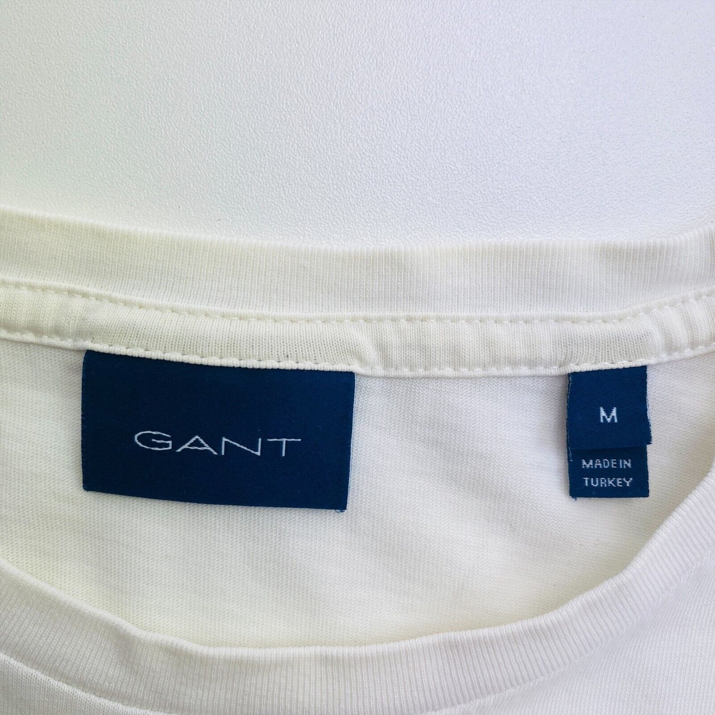 GANT White Shield Crew Neck T-Shirt Size M