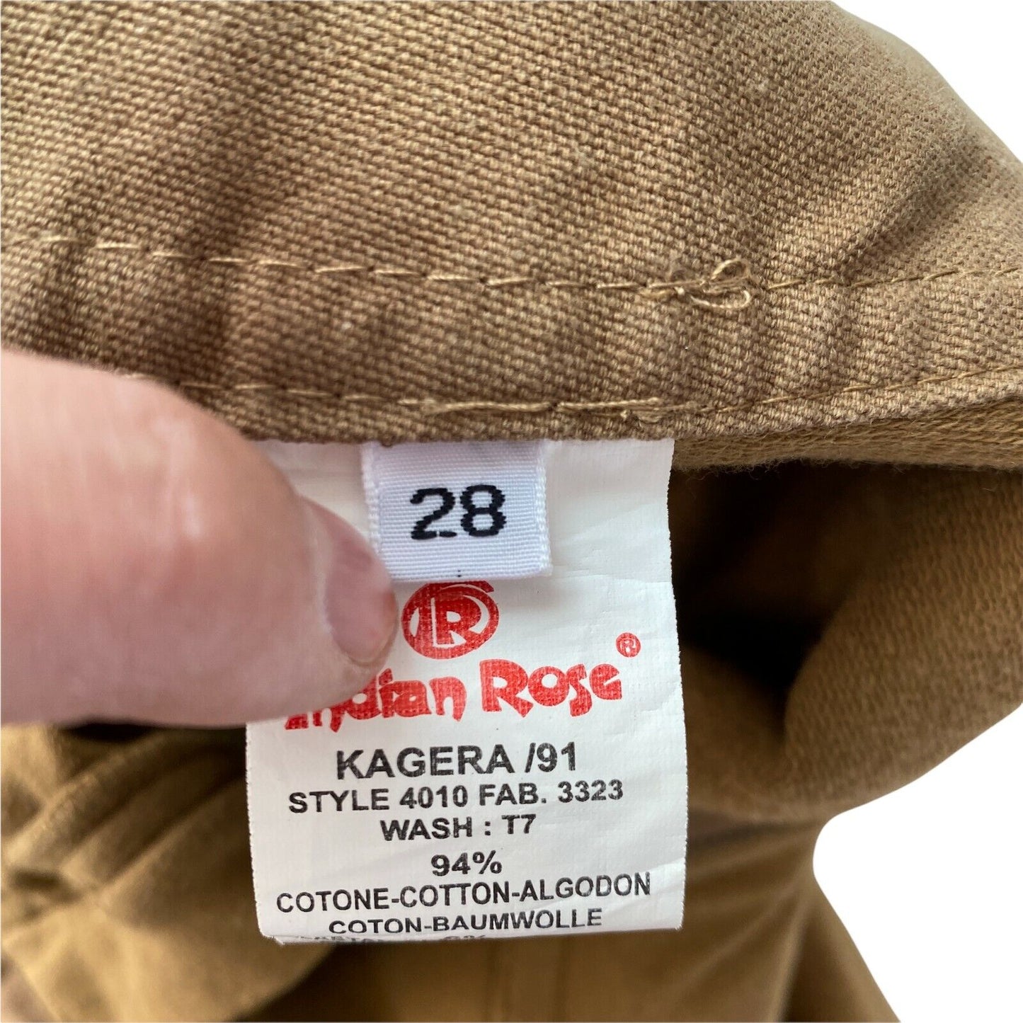 Indian Rose Damen-Bermudashorts in normaler Passform, Braun, Größe W28