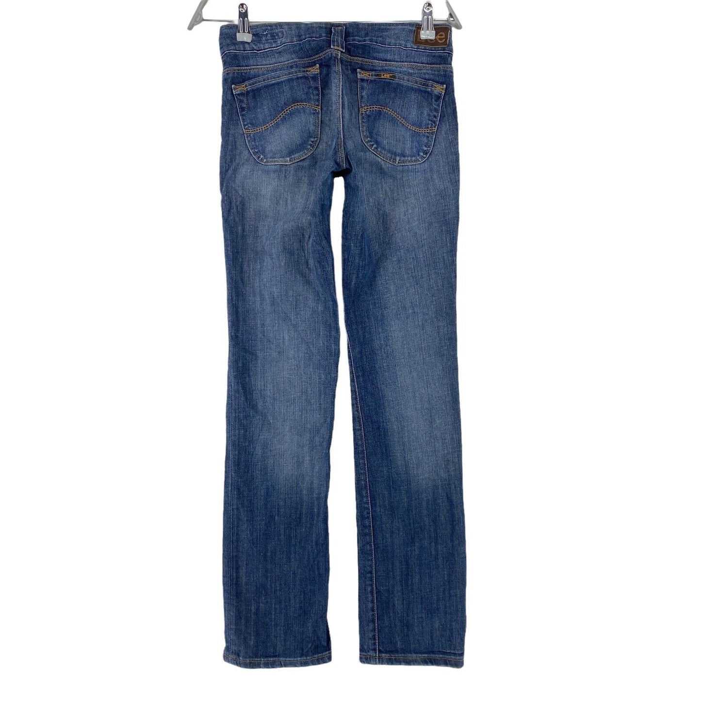 Lee LEOLA Damen Jeans in normaler gerader Passform, Blau, W26 L33