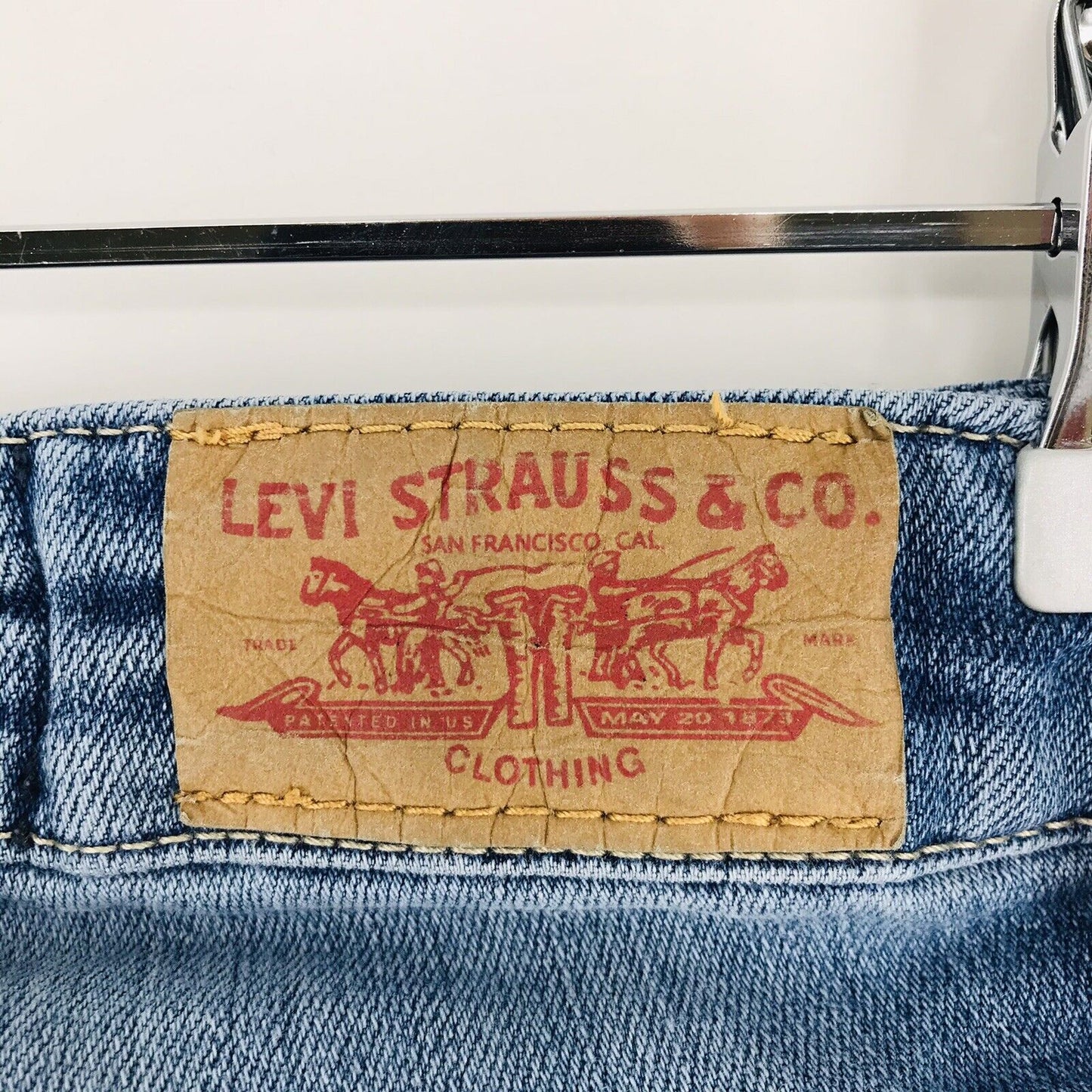 Levi's 711 Teen Girls Blue Stretch Skinny Fit Adjustable Waist Jeans 16 Years