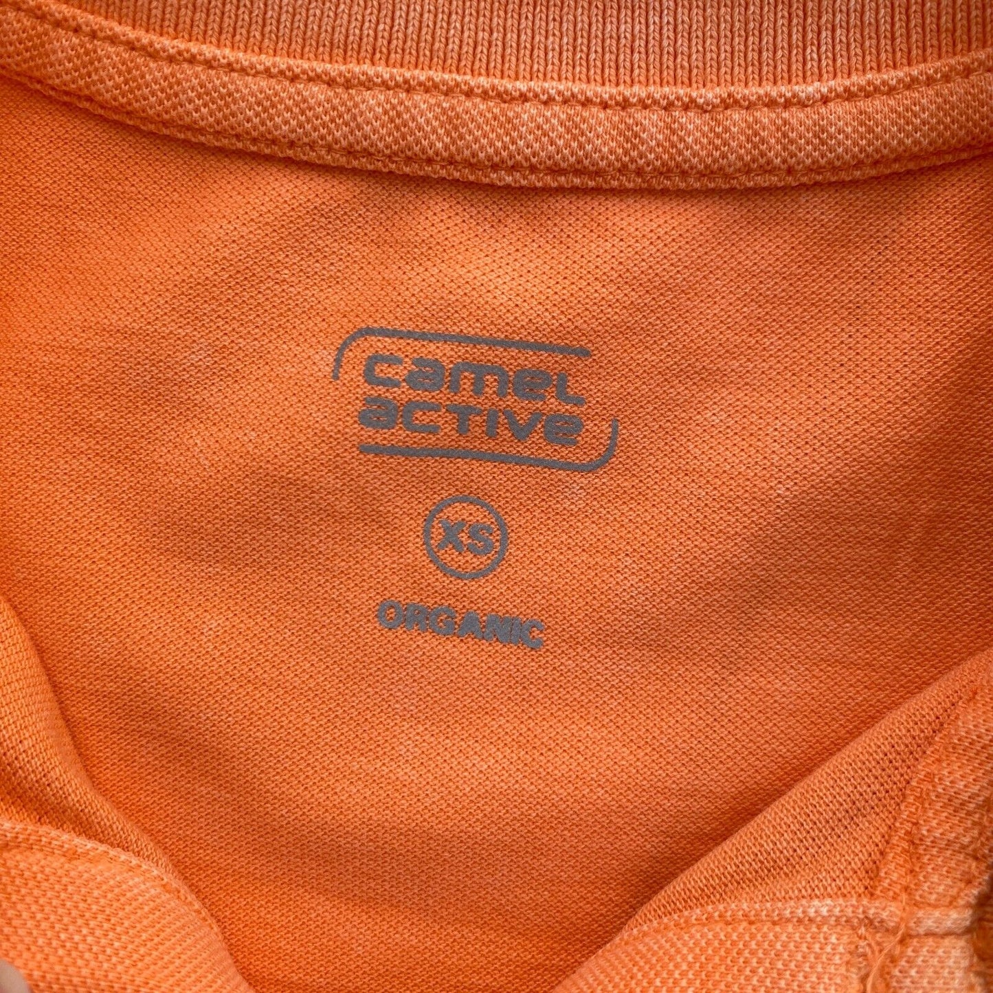 Camel Active Light Orange Pique Polo SS Shirt Size XS