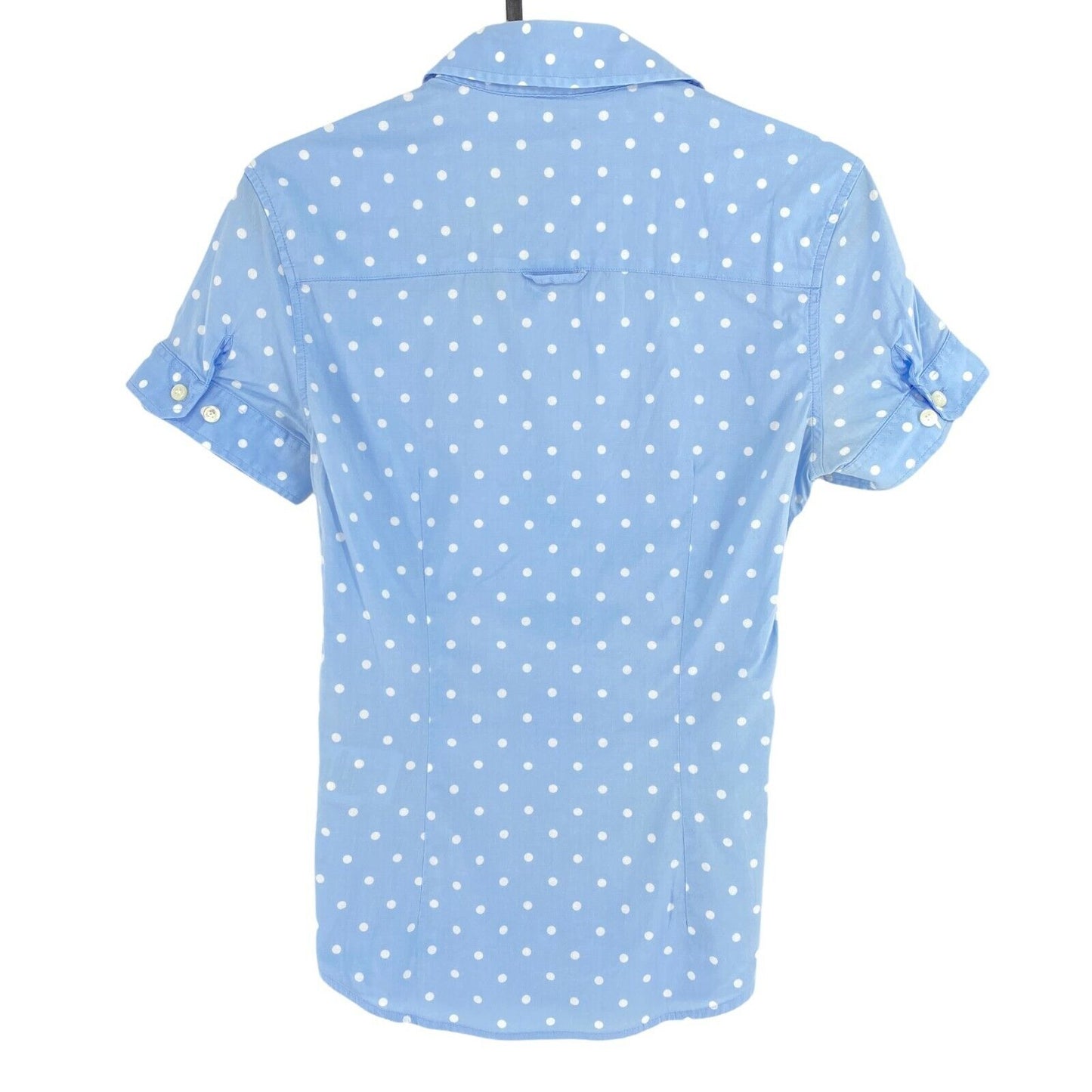 GANT Light Blue Polka Dot Short Sleeves Shirt Size EU 32 UK 6 US 2