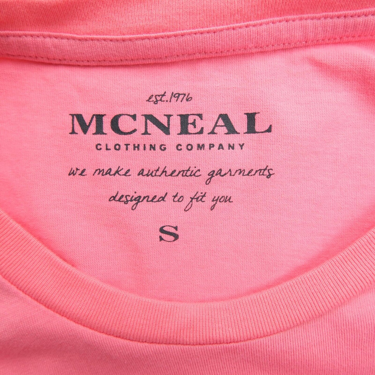 MCNEAL Pink Crew Neck Graphic Print T Shirt Size S