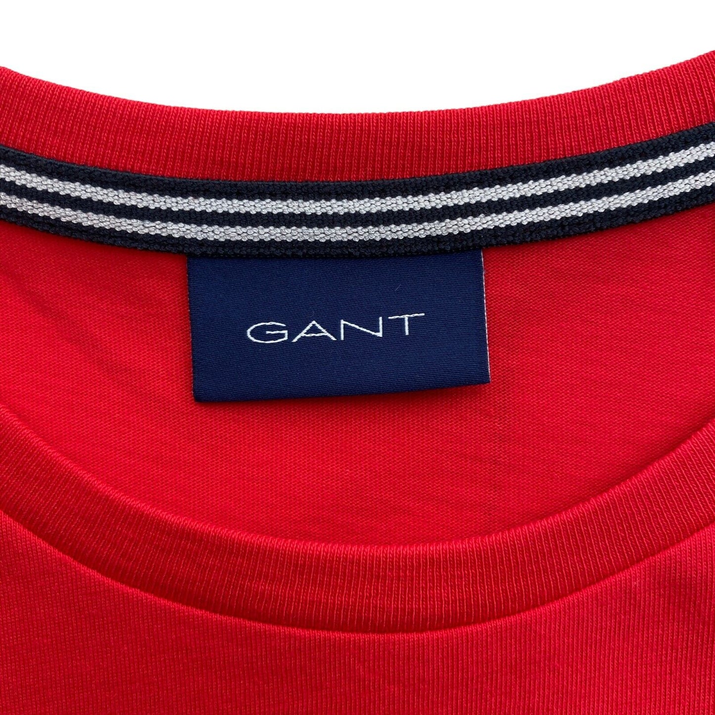 GANT Red Logo Crew Neck T Shirt Size S