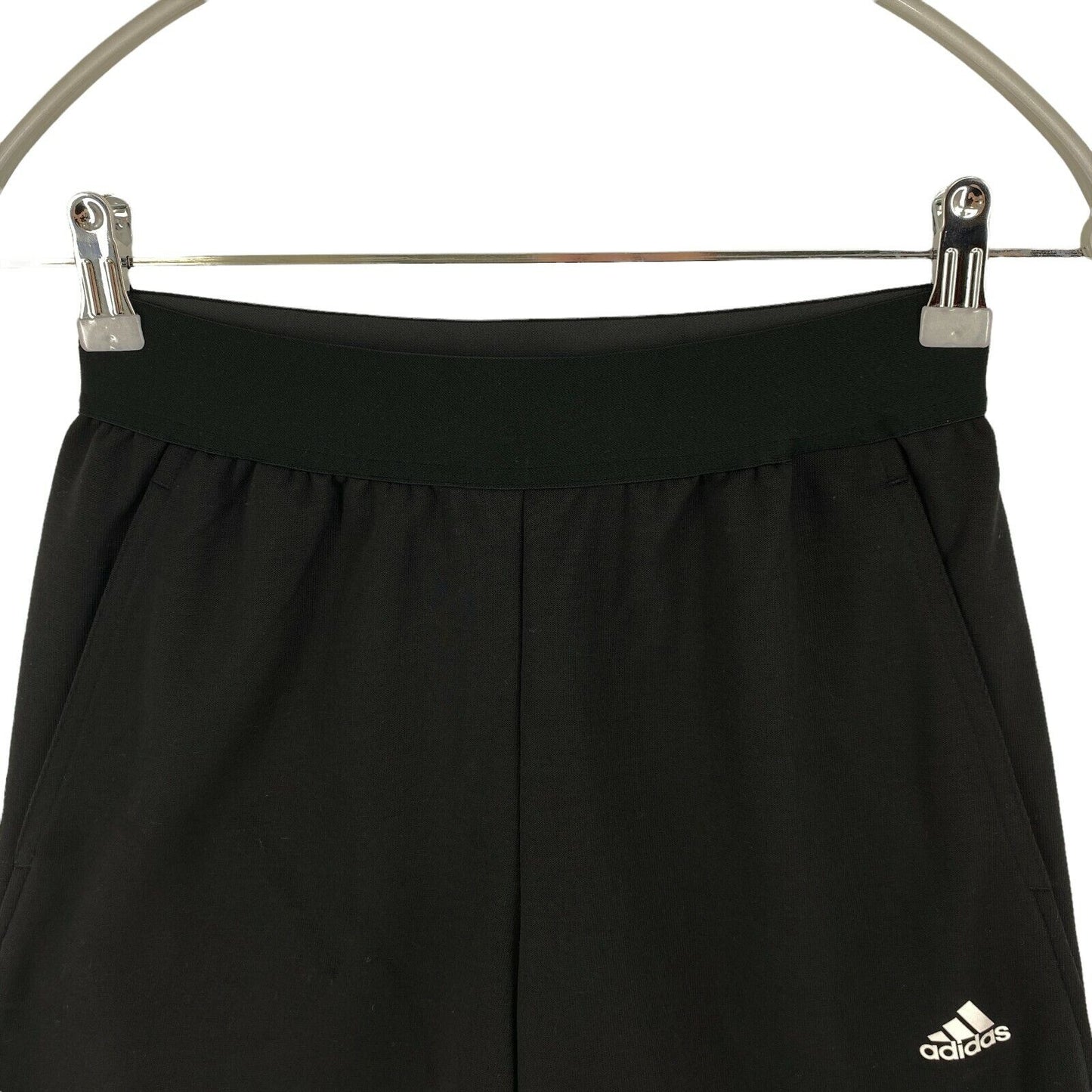 Adidas Climalite Boys Black Athletic Shorts Size 11 - 12 Years