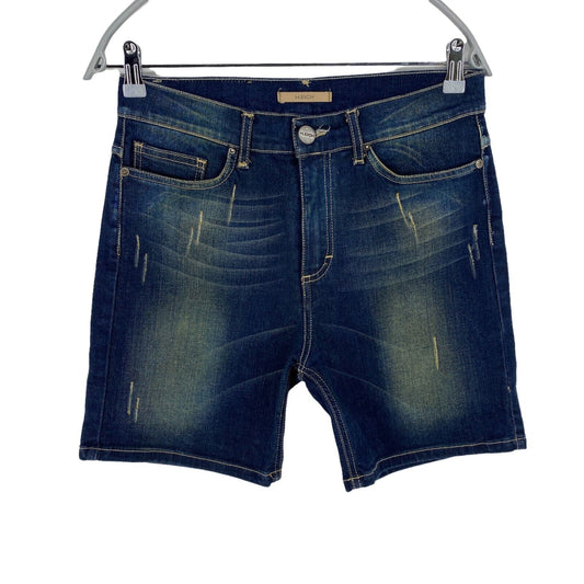 Prix ​​conseillé 106 € H.EICH Bermuda en denim mélangé de coton bleu marine Taille 29 W29