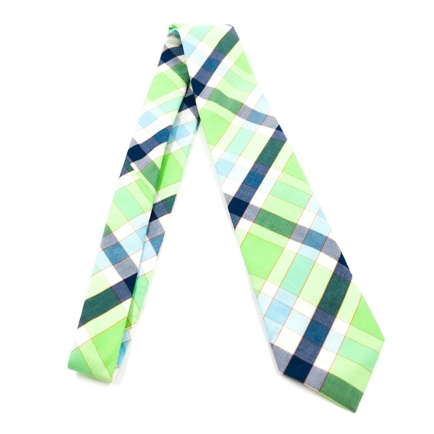 GANT Green Colourful 100% Cotton Tie Made In Italy