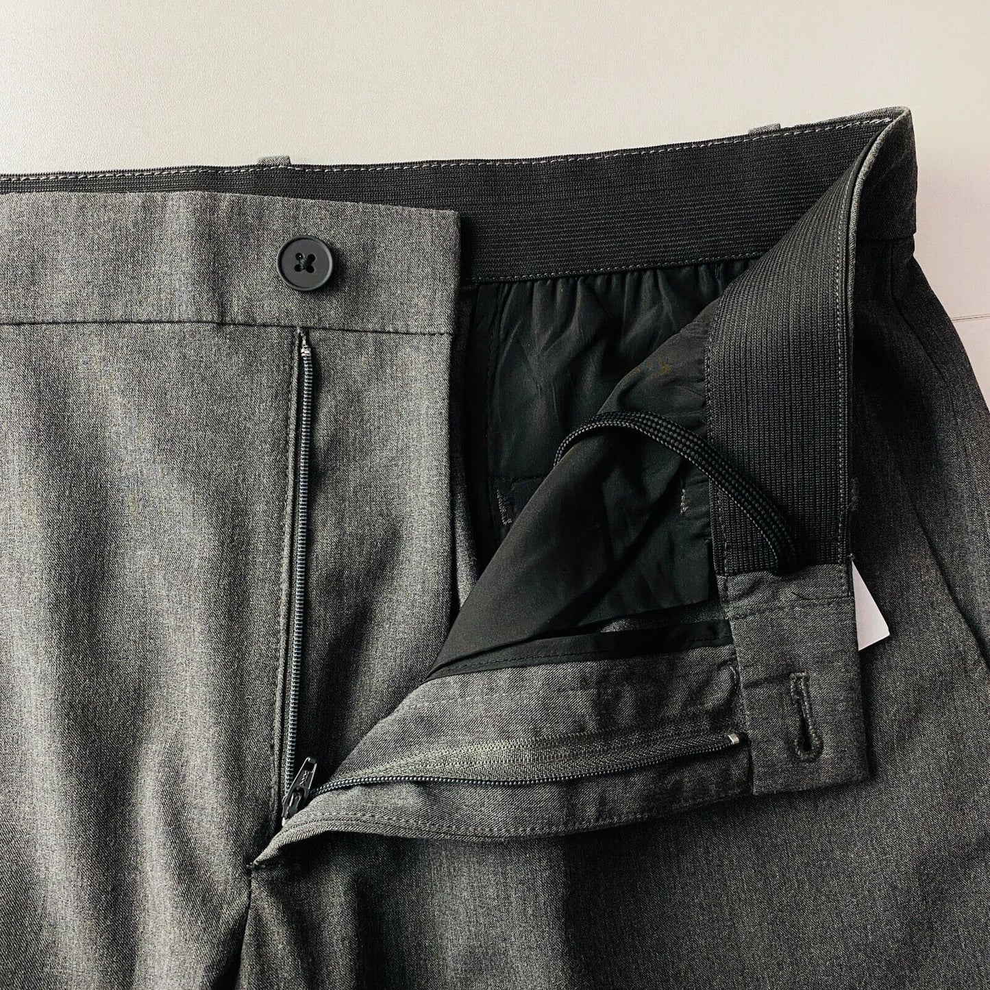 MANGO Mens Dark Grey Regular Tapered Fit Dress Trousers EUR 44 IT 50 W34