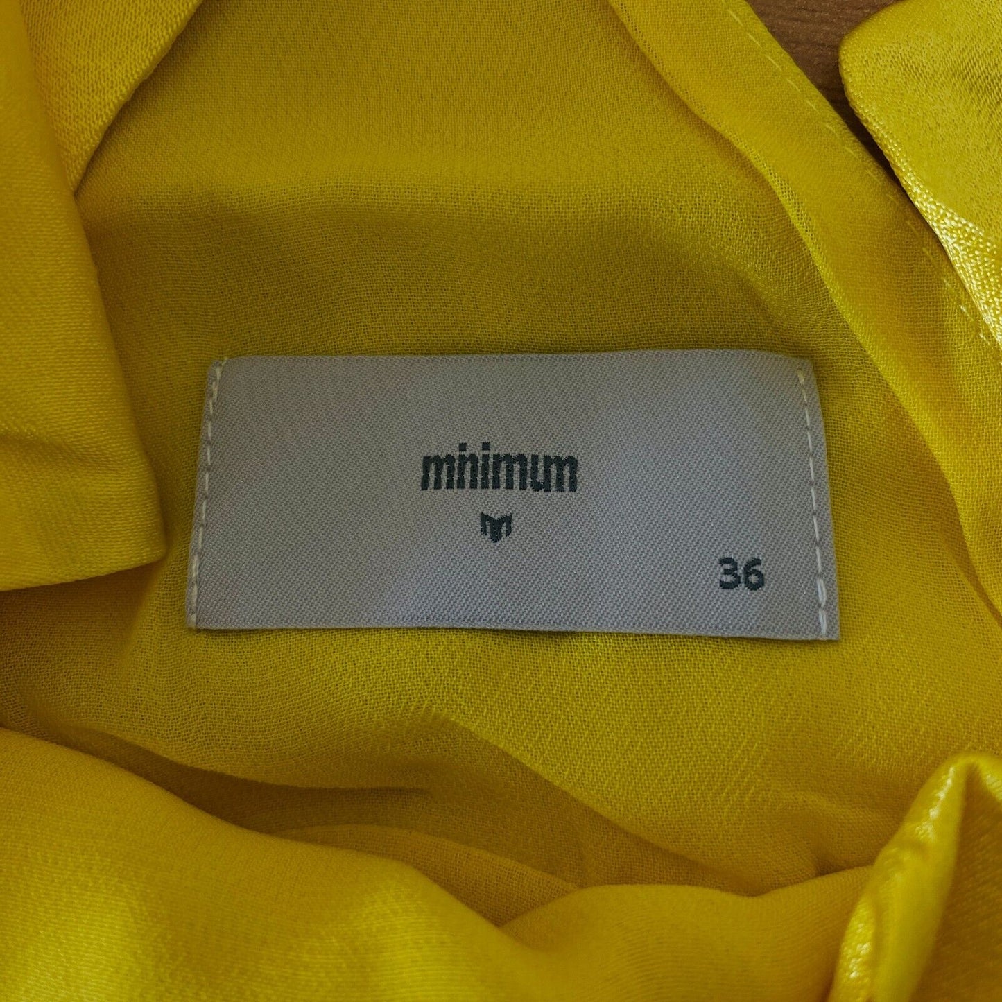 MINIMUM Yellow Crew Neck Dress Size EUR 36