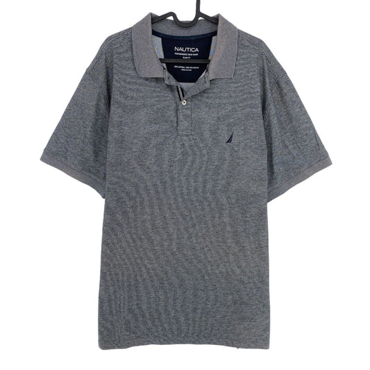 NAUTICA Polo piqué coupe slim gris foncé taille 2XL XXL