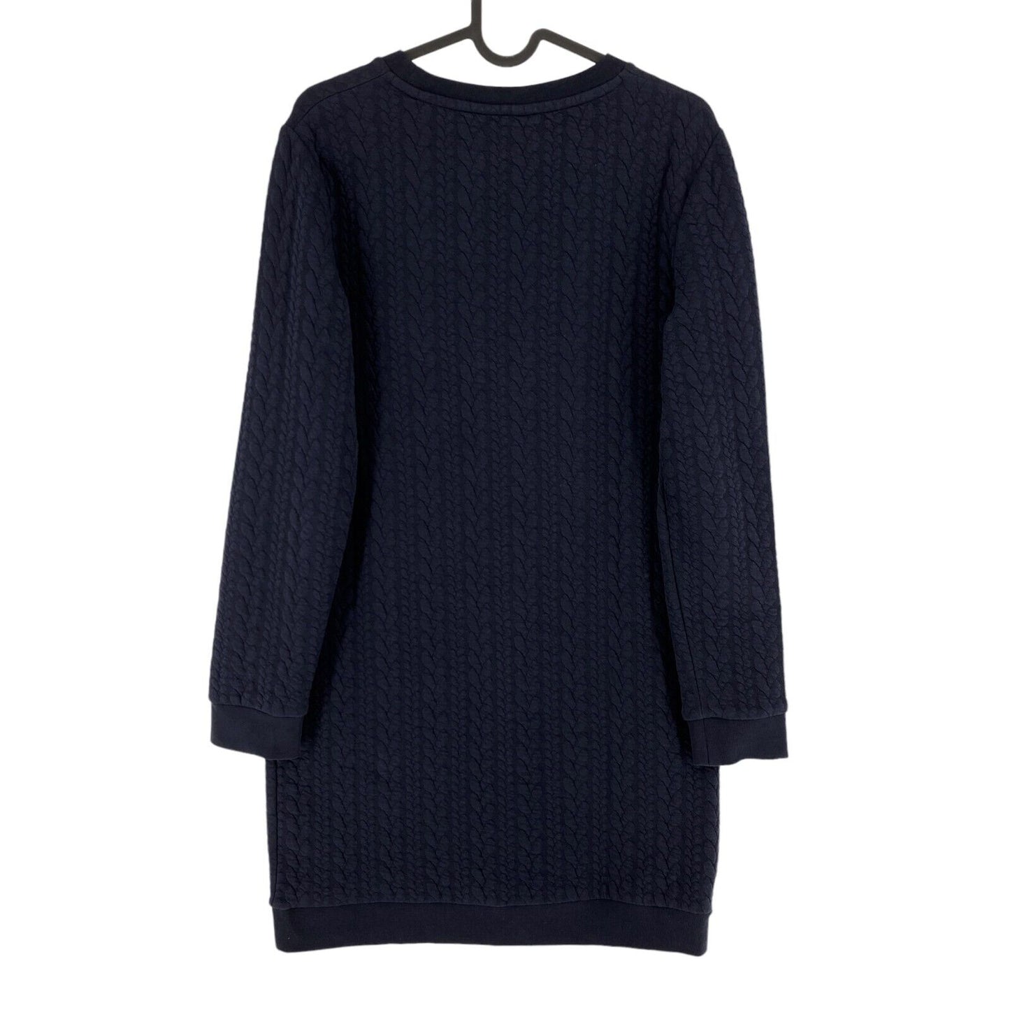 GANT Navy Blue Texture Cable Knit Long Sleeves Dress Size S