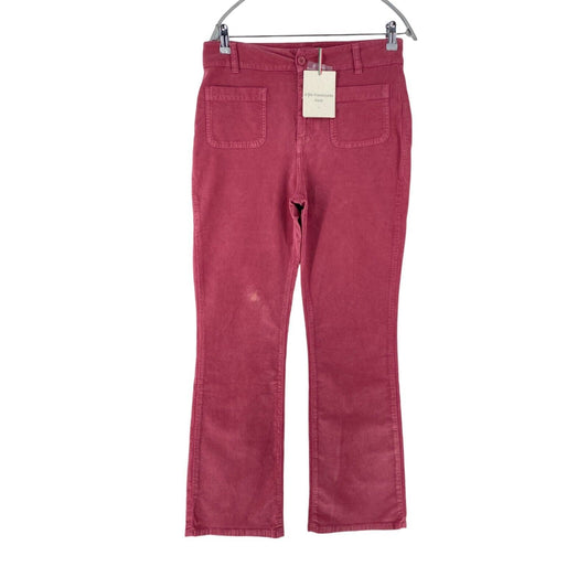 LA FEE MARABOUTEE Women Dark Pink Regular Bootcut Fit Trousers EUR 42 W30