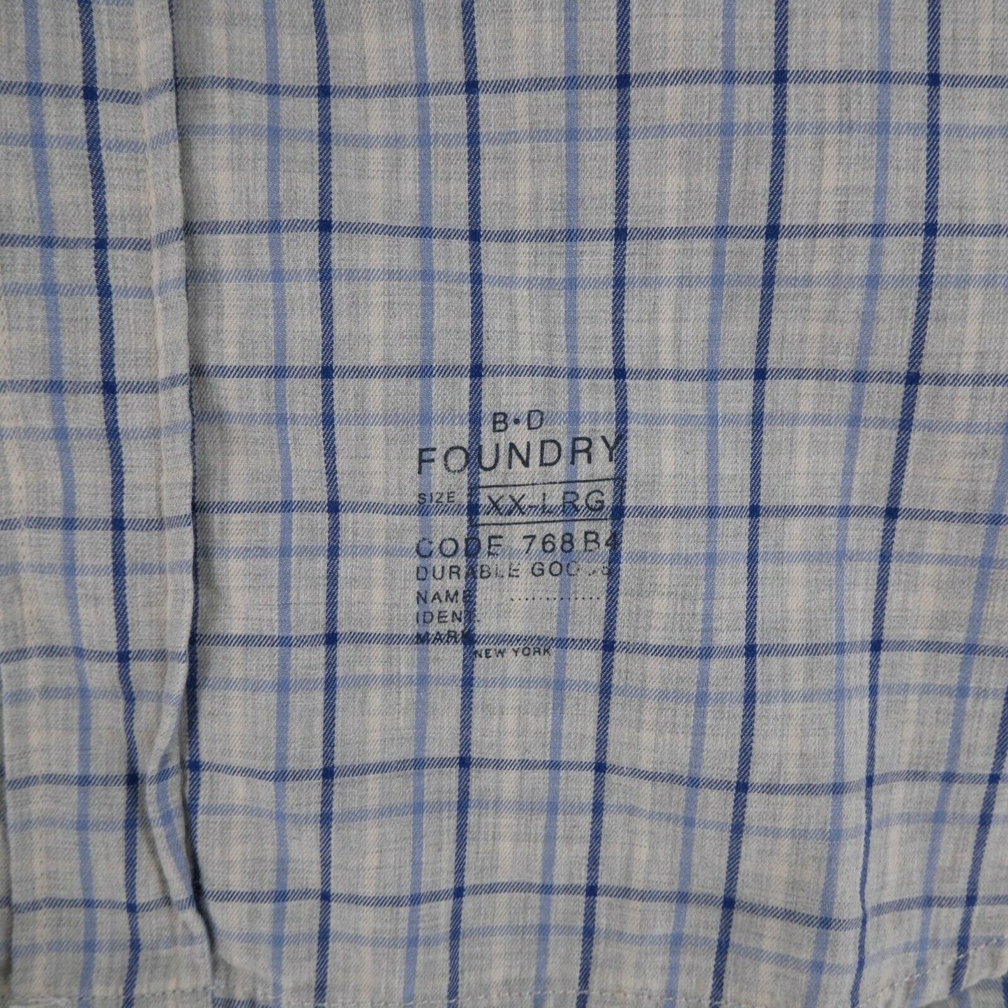 BD FOUNDRY Blue Shirt Size 2XL