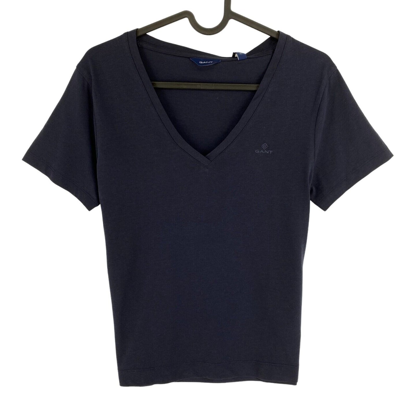 GANT Navy Blue Original V Neck SS T Shirt Size S