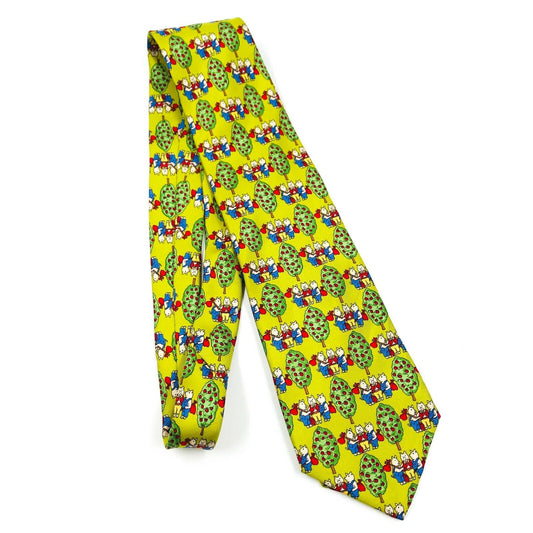 Springfield Yellow 100% Silk Tie