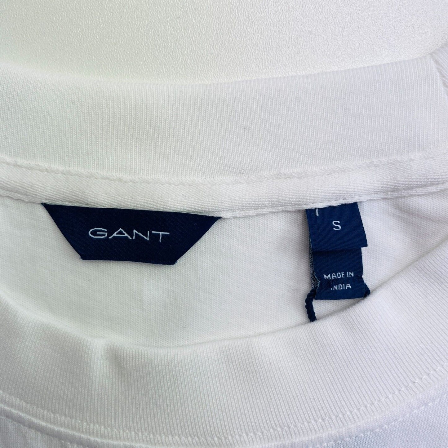 GANT White Essentials Crew Neck SS T Shirt Size S