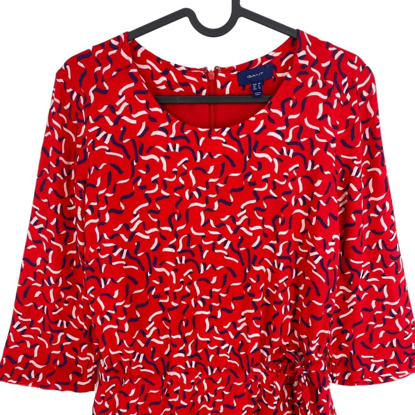 GANT Red Ribbon Print Dress Size EU 36 UK 8 US 6