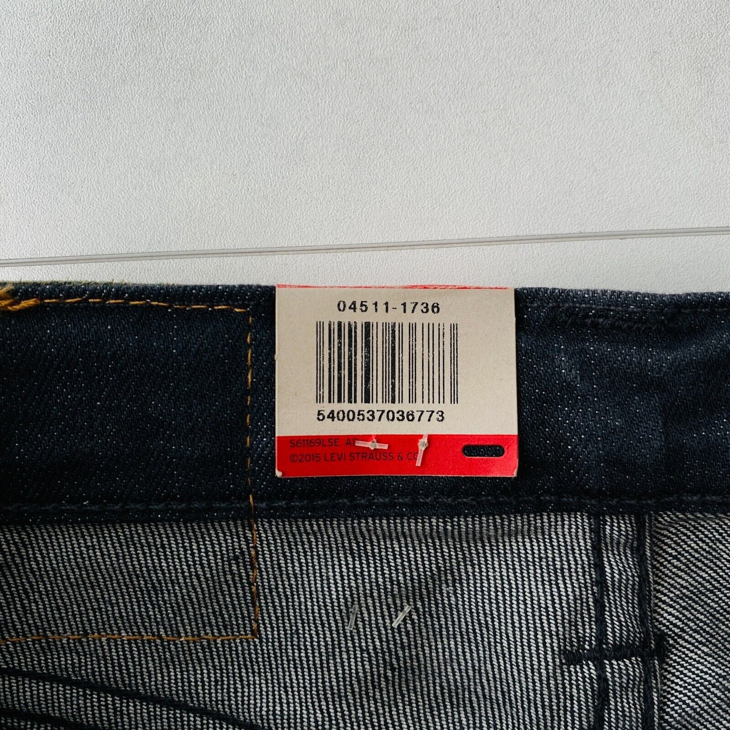 Levi's 511 Mens Dark Grey Stretch Slim Fit Jeans W27 L30