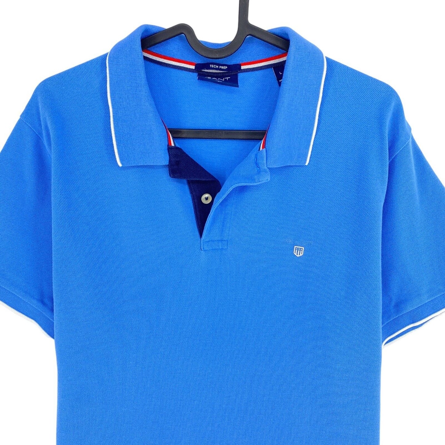 GANT Blue Tech Prep Pique Rugger Poloshirt Größe L