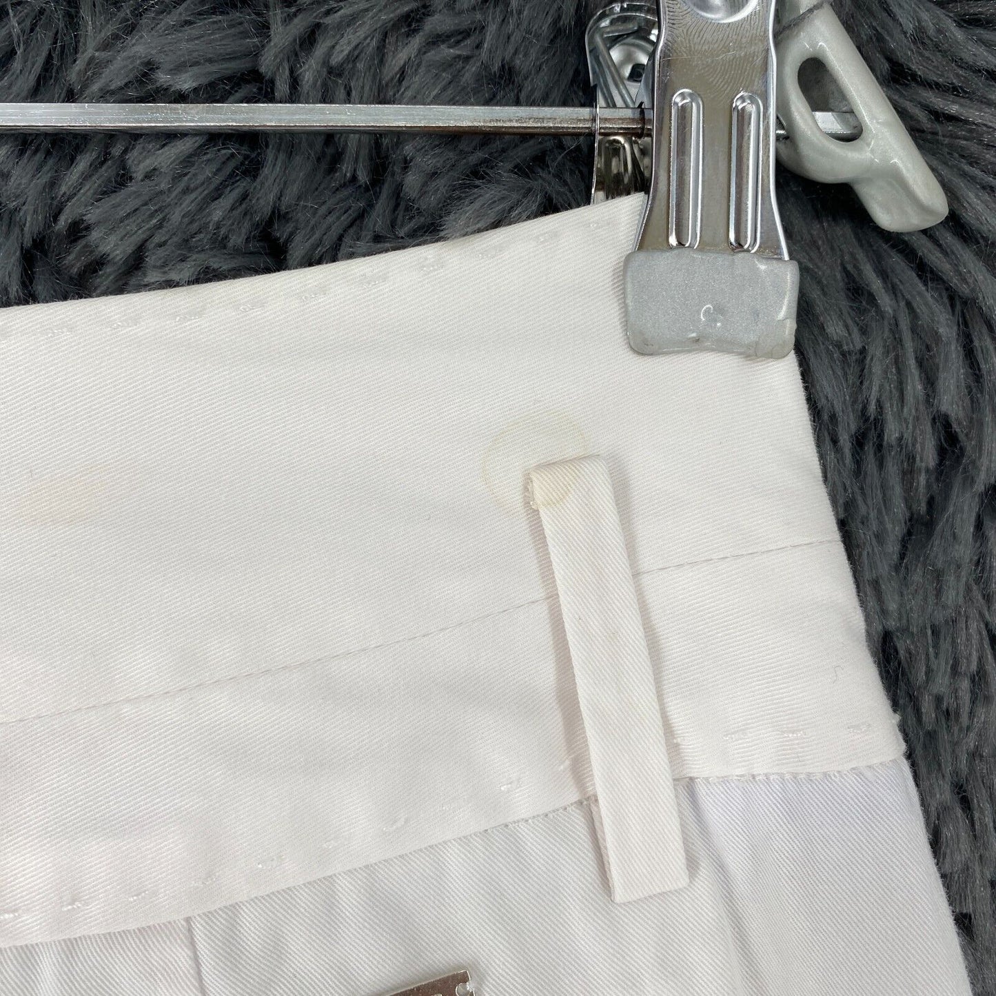 Tommy Hilfiger Women White Relaxed Wide Leg Fit Dress Trousers Size 4 W26