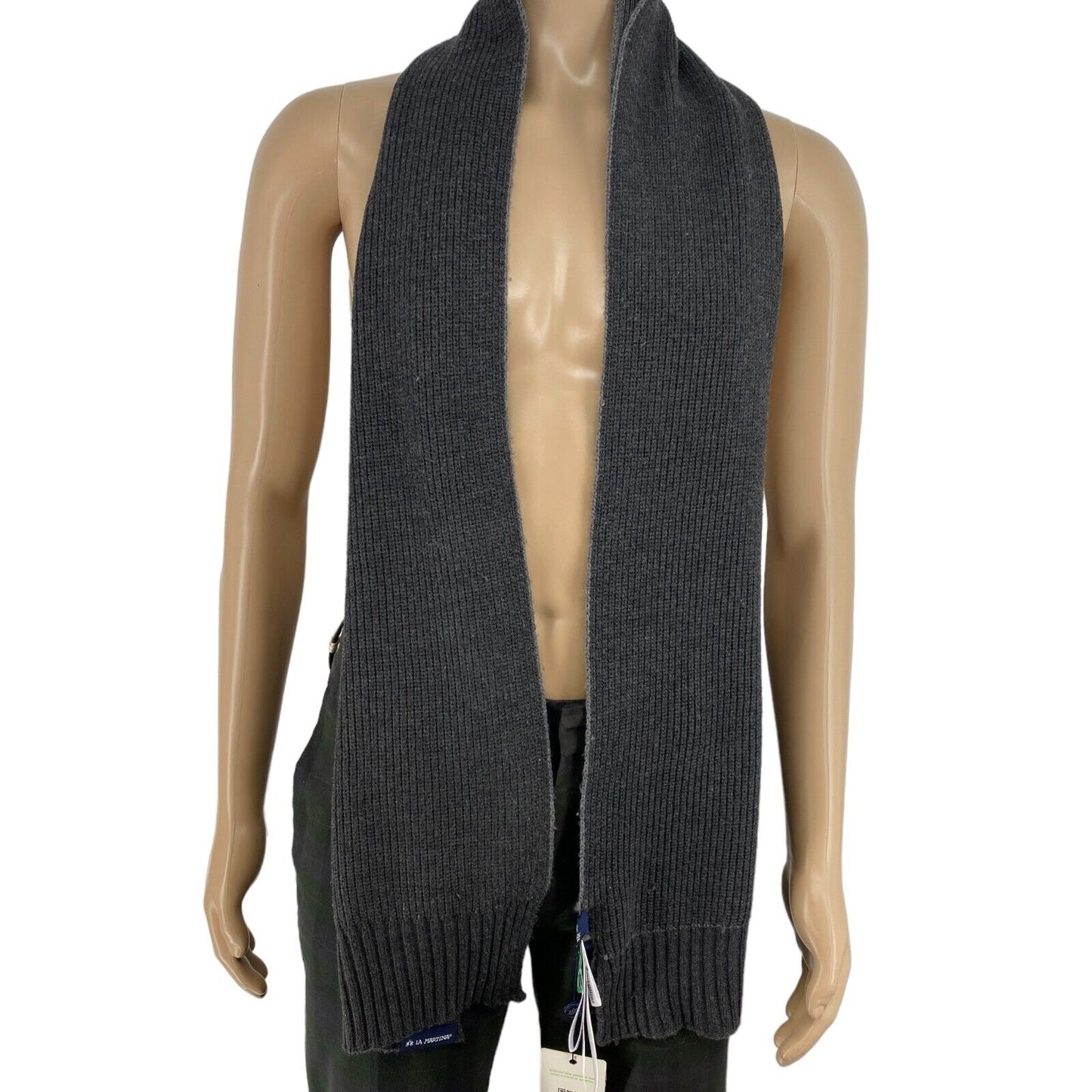 LA MARTINA Grey Scarf Shawl One Size