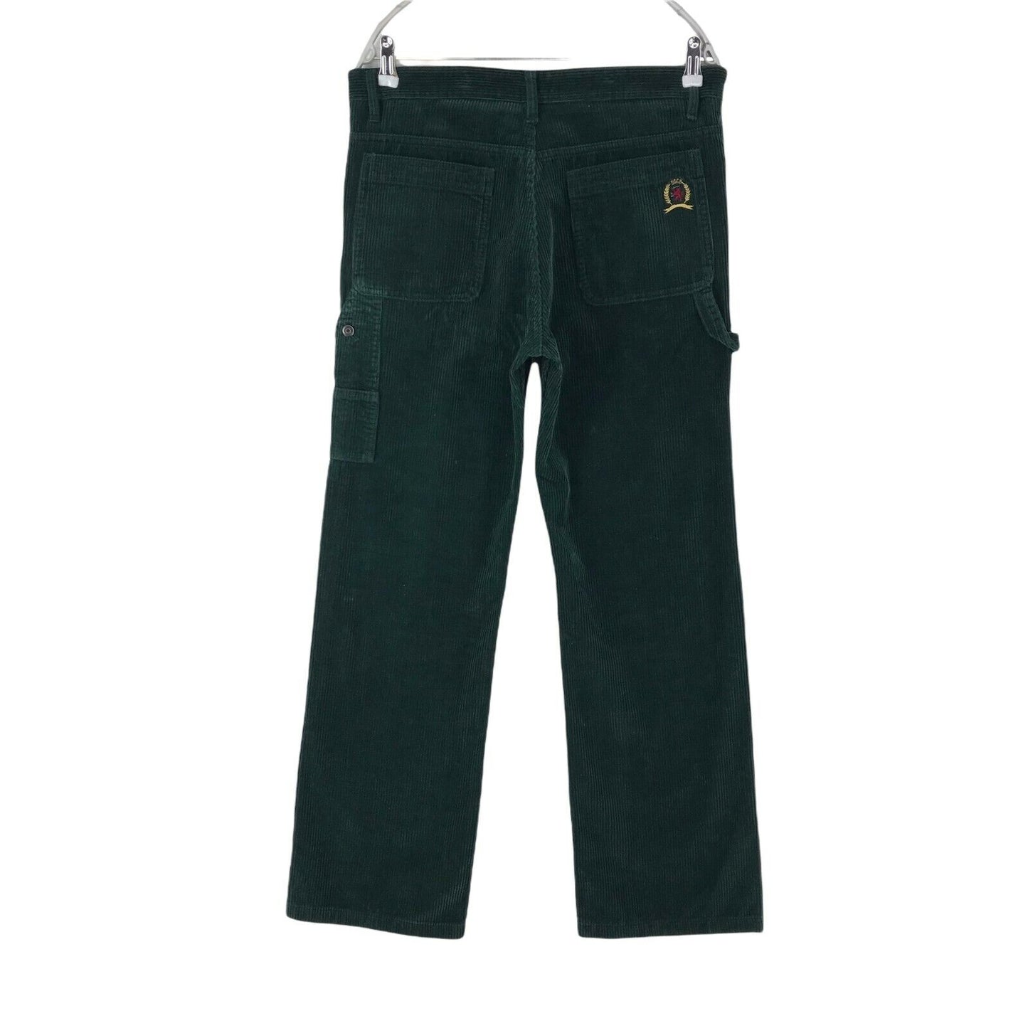 Tommy Hilfiger Collection Dark Green Regular Straight Fit Corduroy Trousers W32