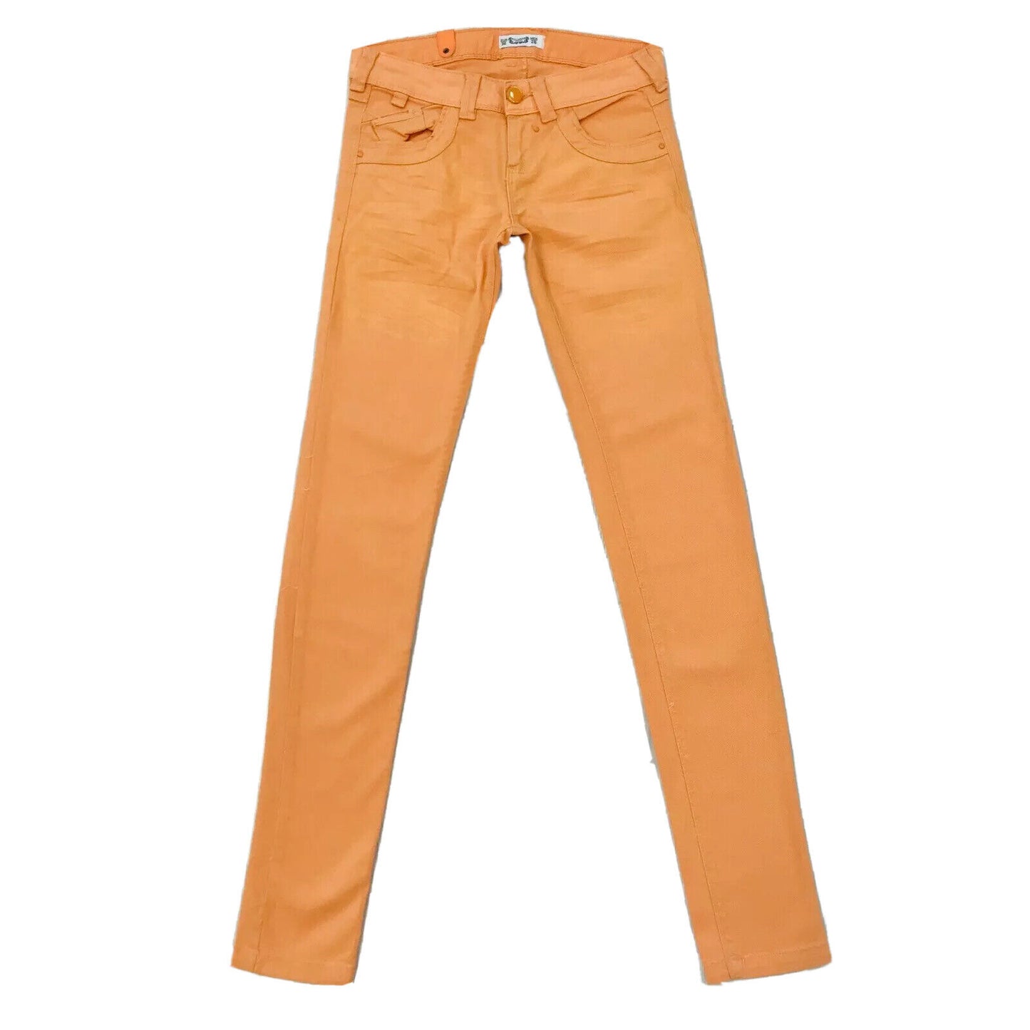 PULL&BEAR Women's Orange Slim Fit Jeans Size EUR 36 UK 8 W26