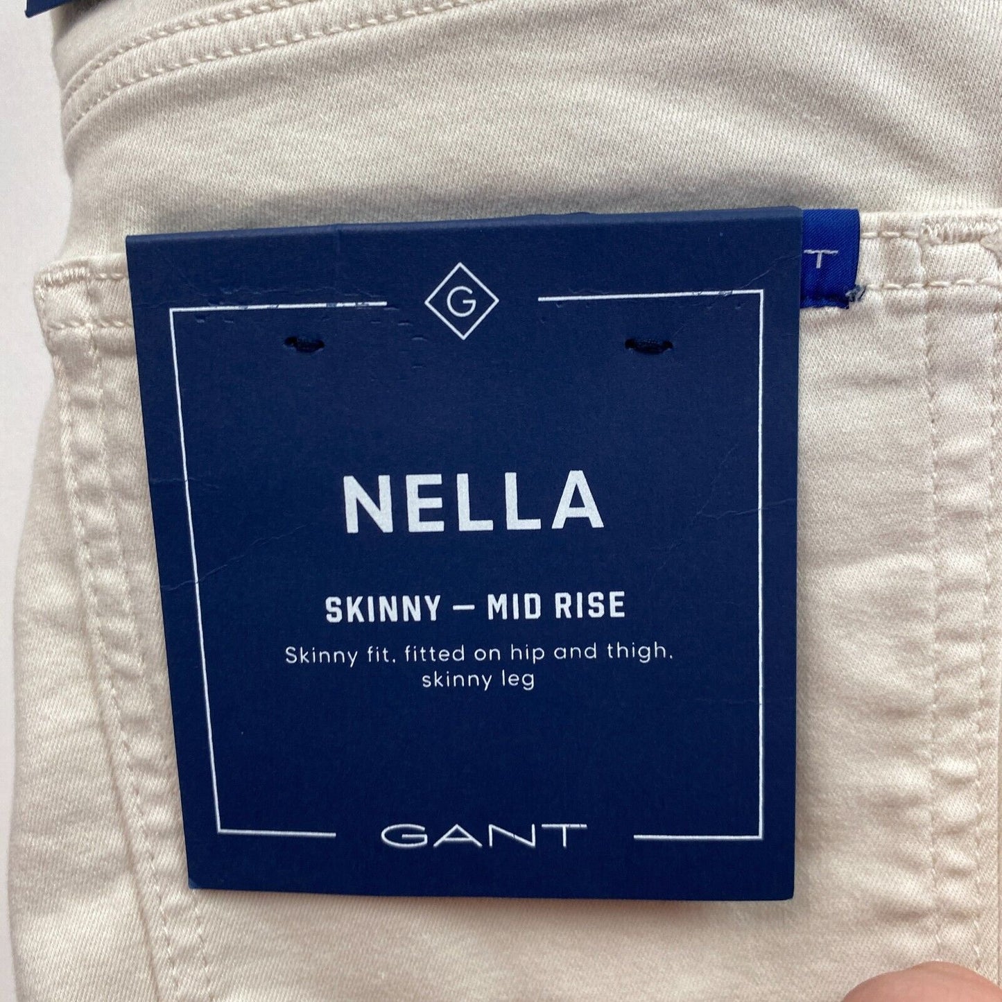 GANT NELLA Beige Skinny Slim Fit Jeans Size S