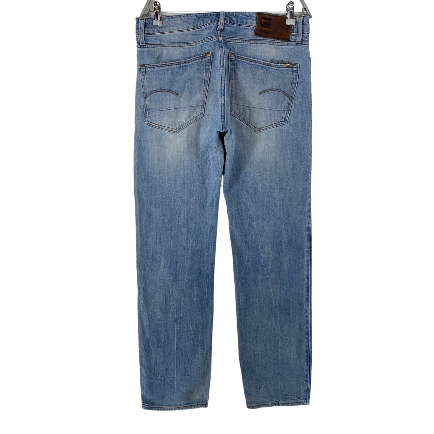 G-STAR 3301 Blaue Jeans mit normaler gerader Passform, W30 L32